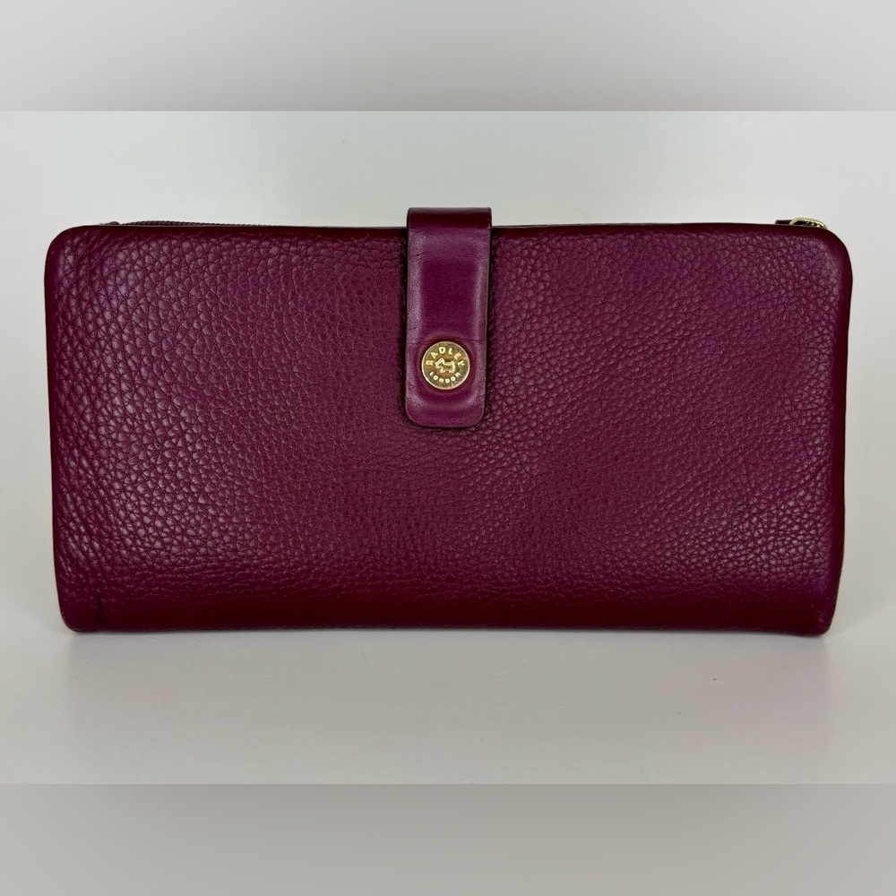 Radley London Larkswood Leather Wallet Burgundy Folded